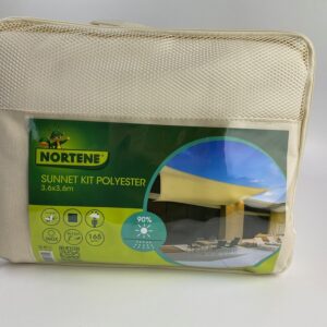 Sunnet Kit poliészter napvitorla 3,6x3,6m bézs