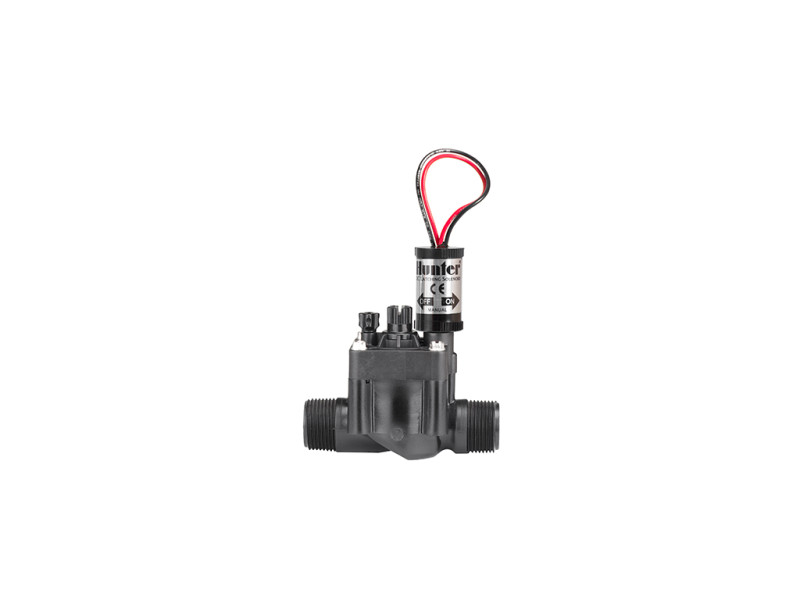 Hunter PGV-101MM-B-DC 1" KK mágnesszelep átfolyásszabályzóval 9V