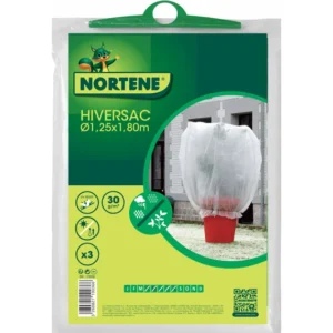 HIVERSAC - Átteleltető növénytakaró zsákok, d 1,25 x h. 1,8 m fehér (3 db/csomag)