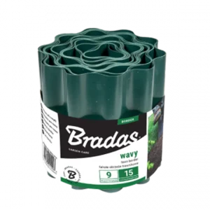 Gyepszegély, hullámos 9m x 10cm, zöld