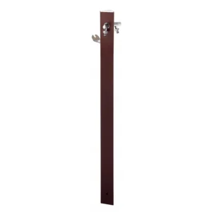Colortap Kerti kút TRIANGLE 400 - Bronz színű, 2 db csappal, flexibilis bekötőcsővel, tömlőtartóval