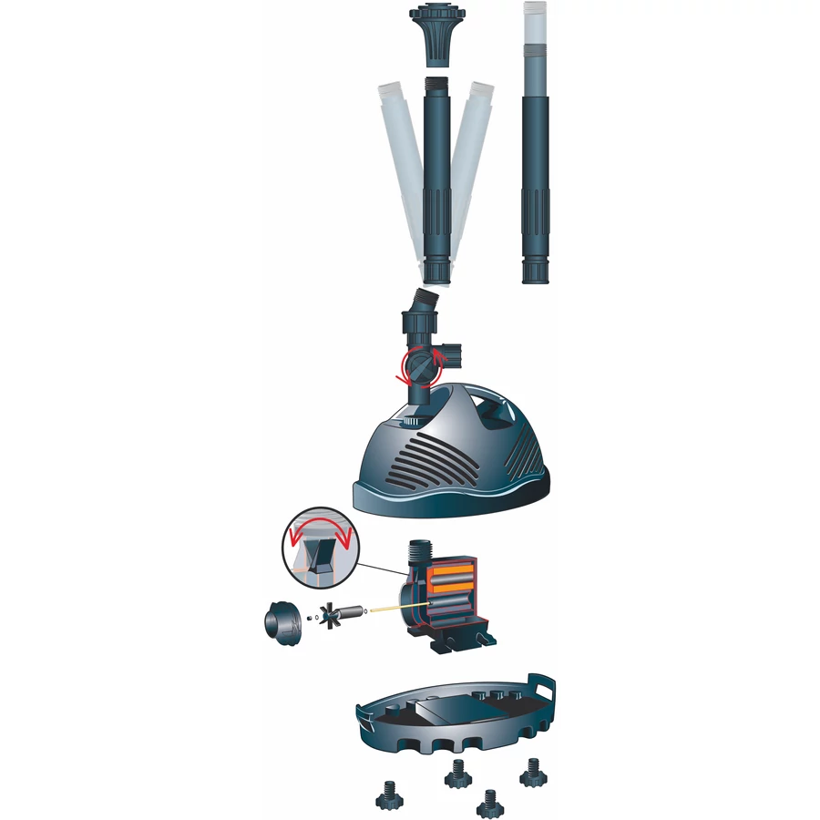 Ubbink Pumpa Elimax 500 Qmax 700l/h+2db fúvóka