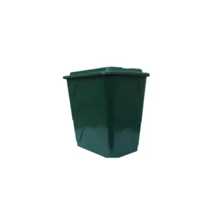Esővízgyűjtő ECOTANK zöld, szögletes, 200 L tetővel, csappal