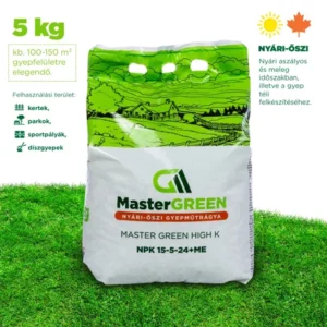 Master Green High K gyeptrágya 5 kg (15-5-24+S+TE)